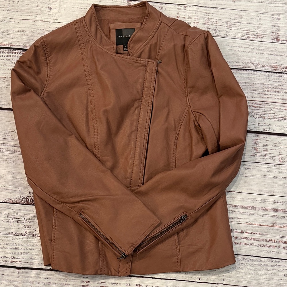The Limited Light Pink Leather Jacket
